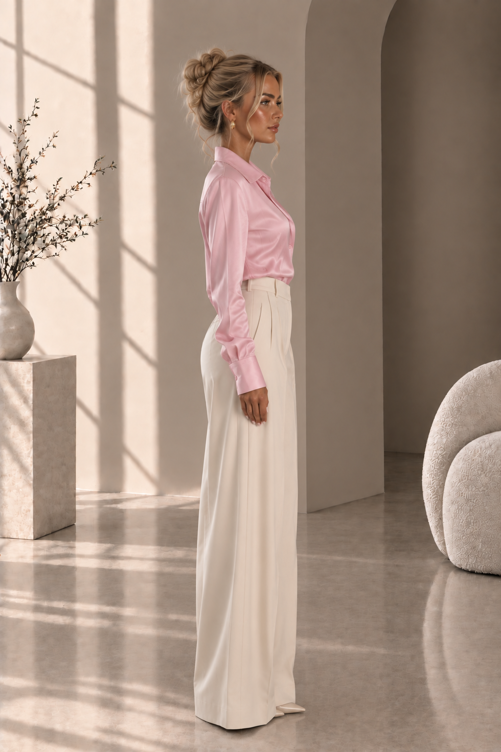 Women's Classic Button-Up Blouse
