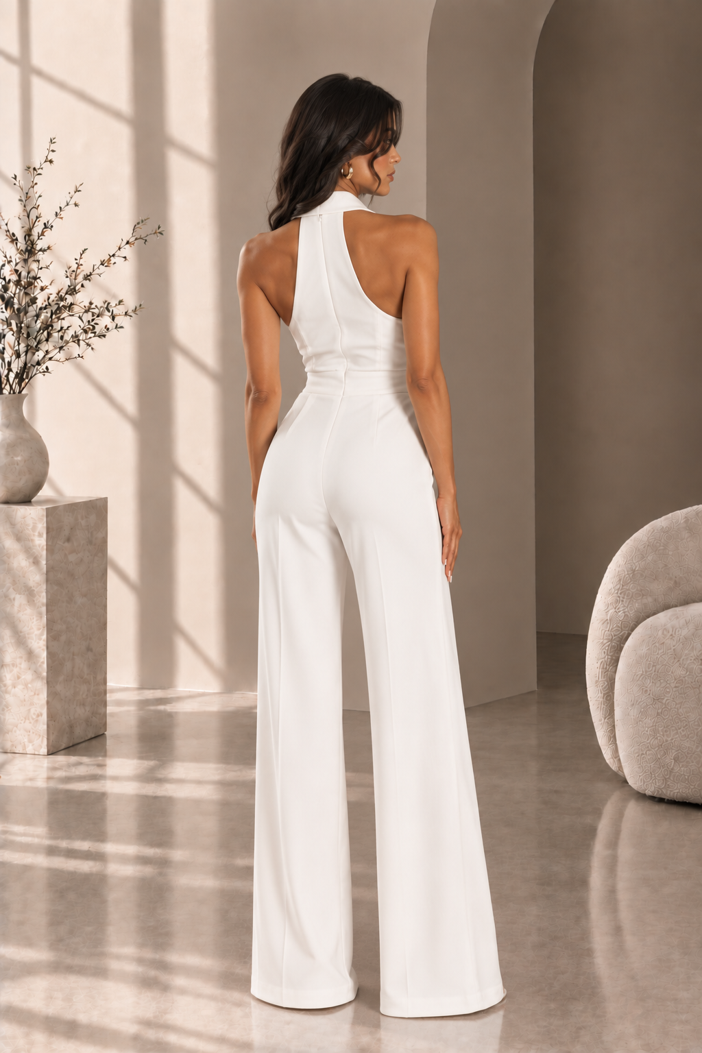 Women's Elegant Wide-Leg Jumpsuit