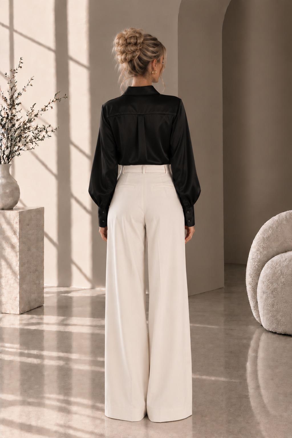Women's Elegant Wrap Blouse