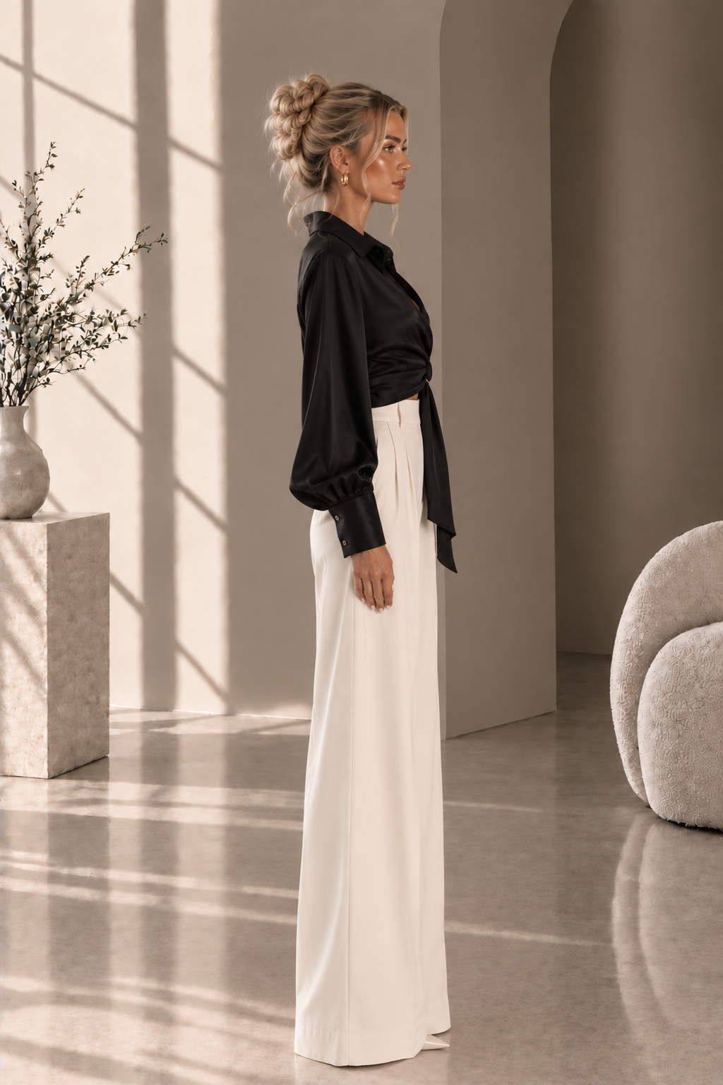 Women's Elegant Wrap Blouse